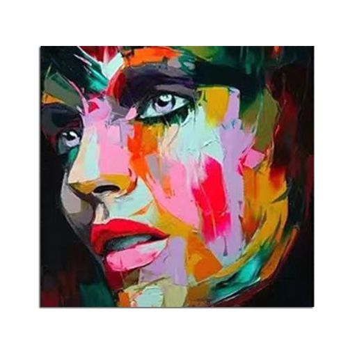 Character Face Oil Painting Hand Painted Francoise Nielly Style Knife Portrait Canvas Painting Wall Art Pictures Home Decoration Character Face Oil Painting Hand Painted Francoise Nielly Style Knife Portrait Canvas Painting Wall Art Pictures Home Decoration