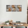 Canvas Wall Art Abstract Paintings Leaf Wall Pictures Canvas Art Prints Nature Plants Poster Stretched Framed Artworks for Living Room Bedroom Bathroo